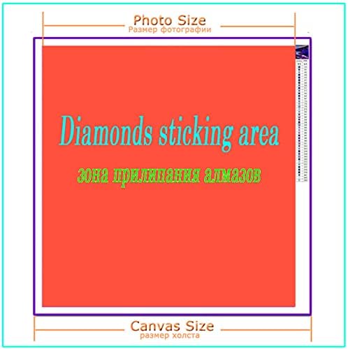 Дијамантски комплети за сликање Возрасни големи дијамантски уметнички вкрстени комплети за бод 5D DIY деца почетници сликаат со дијаманти