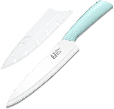 Керамички нож од Лиангтаи 8 инчи нож на готвач 【Дебелина на сечилото 2,0мм