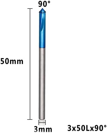 Површинска мелење на мелење на мелење, сина обложена 90 ° 2 Флејт легура легура на легура од легура на легура на мелење на мелење на мелење