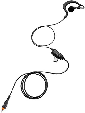Единствена жица со уво со уво со уво со in-line PTT/MIC за Motorola на лице место Radios CLP1010 CLP1040 CLP1060, g Слушалка за кука за уво