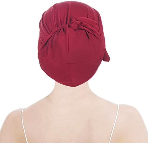 Womenените што дишат турбан за долга коса, затегнат муслимански хиџаб со каиш анти-УВ сонце заштита на главата за глава хемо