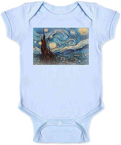 Поп-теми ryвездени ноќ Винсент ван Гог сликарство уметност бебе дете дете девојче момче маица