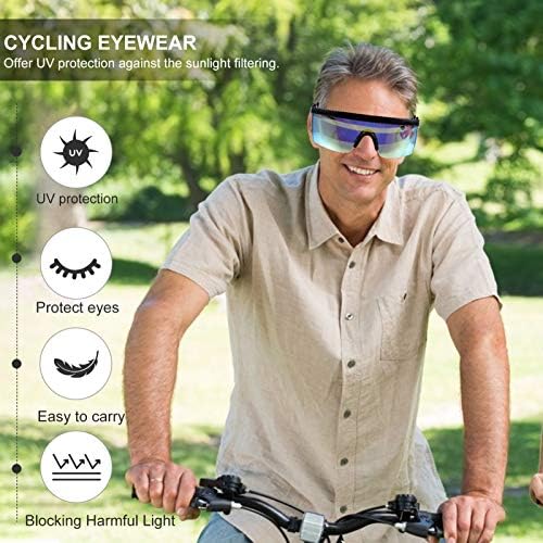 ABOOFAN 3Pcs Велосипедизам Спортски Очила За Сонце Ретро Отворено Полароид Очила За Сонце За Возрасни Велосипедизам Трчање Возење Риболов