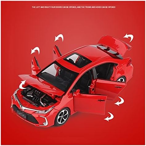 Скала модел на автомобили за моделот на легура на легури на Toyota Corolla Diecasts Metal Vehicles Car Model1: 32 Пропорција