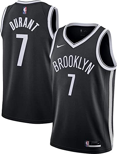 Најк Кевин Дурант Бруклин Нетс НБА момчиња млади 8-20 црни икони издание Свингман Jerseyерси