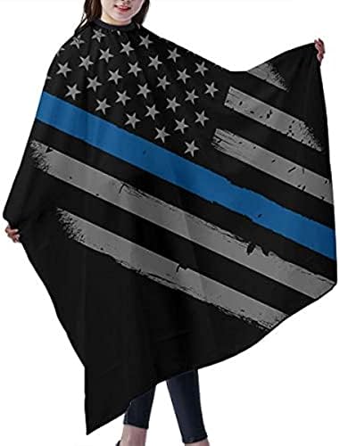 Нубокс Полиција Тенка Сина Линија Американско Знаме Фризерски Салон Кејп Фризура Престилка Бербер Кејп Коса Сечење Наметка