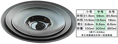 Shisyan Y-lkun Продажба на европски западен чиста керамички послужавник цврста боја околу црна црна четкана бифтек рамна црна црна црна боја