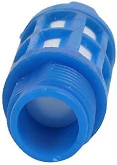X-Gree PSU 02 1 / 4BSPT Машка нишка пластична пневматска пригушувачка придушувачка сина 5 парчиња (Silenziatore Silenziatore silenziatore