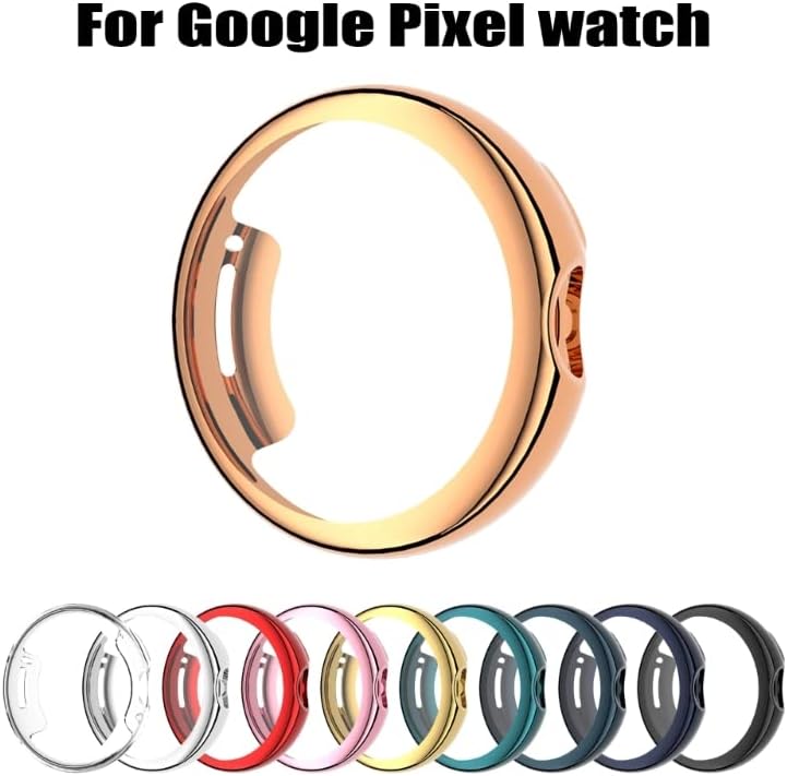 Гледајте го заштитниот случај на екранот за Google Pixel, Anti-Watch Anti-Dractch Cover додатоци, Electroplating TPU Smartwatch