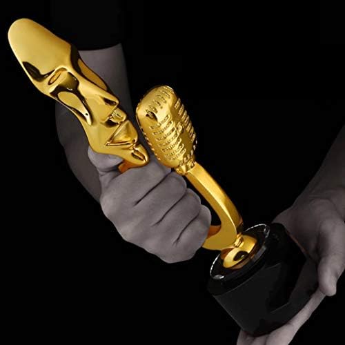 Ygo Art Trophies Награда Златен микрофонски прилагодени чаши за награди за колекции, турнири, натпревари за забави на наградите церемонија