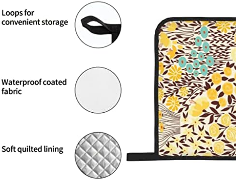 Mitts и држачи за рерна BHVXW 4 парчиња Поставете подарок за печење за ракавици за мама и топли влошки