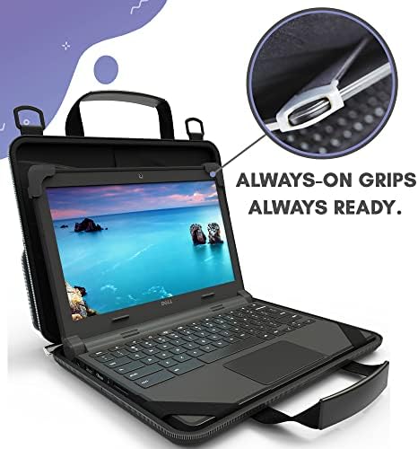 УЗБЛ 11-11, 6 Инчен Chromebook Случај Заштитни Лаптоп Тешко Покритие Ракав, Секогаш на Работа Во Случај Торбичка Рачка Рамо Лента