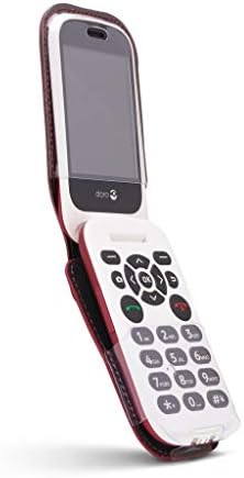 Кожа Опремени Случај За Потрошувачите Мобилни Доро 7050, Tracfone ДОРО 7050L Флип Телефон-Карактеристики: Ротирачки Појас Клип,