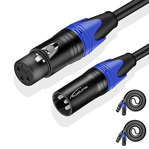 AuxLink XLR кабли 25ft 2pack и Coding Coding XLR кабли 25ft 6packs PVC јакна микрофон кабли