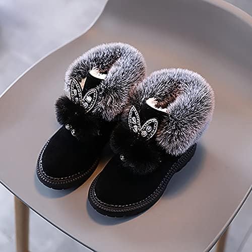 Дете за бебиња чевли деца бебешки девојки топли и меки чевли принцези чевли модни фризури памучни чизми снежни чизми снежни чевли