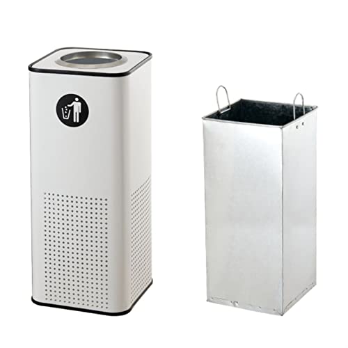 Bonad Outdoor/Endoor Trash Can Outdoor Square Commercial Trash Con Can Metal Spray Paint Make Con Can со врвен капак модерен контејнер