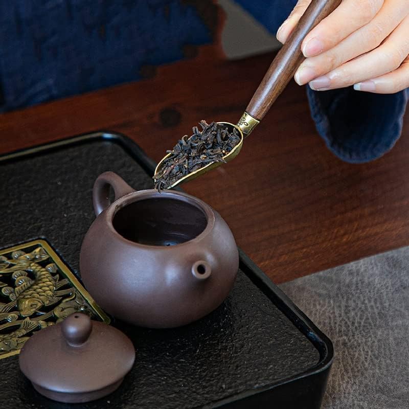 Gretd Шест господа кунгфу додатоци за чај од ебонија, церемонија на чај од дрво со цврсто дрво