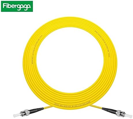 Fibergaga-1M OS2 ST/UPC до ST/UPC Fiber Patch Cable Fiber Ente Mode Fiber, Simplx, Должина опција: 0,5m-30m 9/125 μm 2,0мм кабел со дијаметар