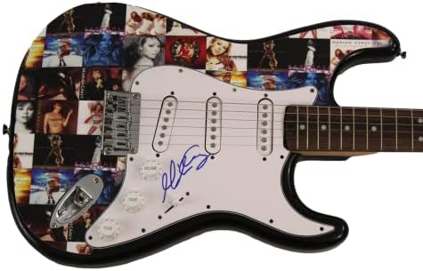 Мараја Кери потпиша автограм со целосна големина обичај еден-на-еден вид Fender Stratocaster Електрична гитара со автентикација