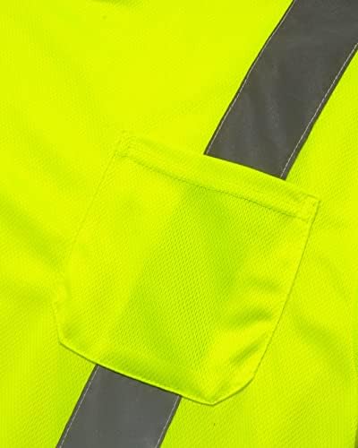 Безбедносна кошула за безбедност на бас Крик - АНСИ Класа 2 со голема видливост на работната облека