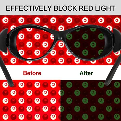 Дубофу Очила За Терапија Со Црвено Светло, Очила За Сончање За Заштита На Очите