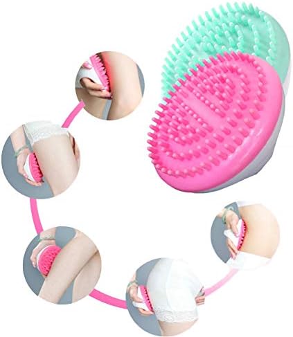 Solustre Scalp Massager Silicone Body Sclubber рачни масагери на целулит масажер и мета за отстранување на четката- целулит убавина за убавина,