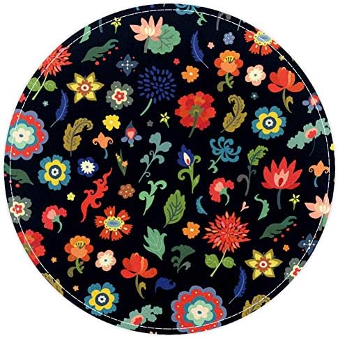 Јапонски цвеќиња на Хеох, шарени цветни шема, не -лизгачки врата 15,7 килими теписи за килими за деца за деца за бебиња