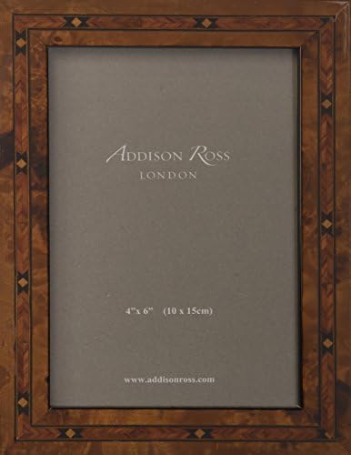 Адисон Рос, рамка за фотографии со марки, 4x6, кафеава starвезда со влакна, 4 x 6 инчи