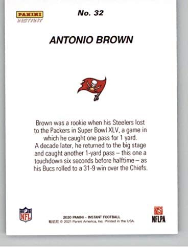 2021 Panini Super Bowl LV Champions 32 Антонио Браун Тампа Беј Буканеерс НФЛ Фудбалска трговска картичка