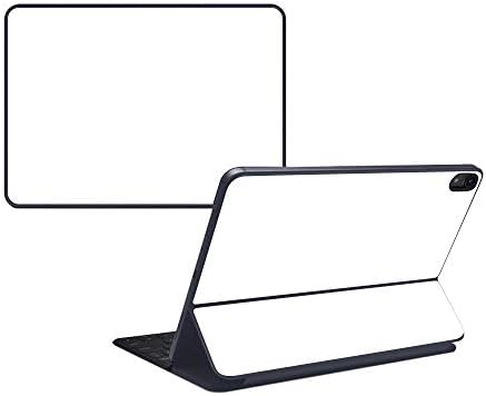 MOINYSKINS SKINE компатибилна со Apple iPad Pro Smart Keyboard 11 - Цврсто бело - Заштитно, издржливо и уникатно обвивка за винил за винил