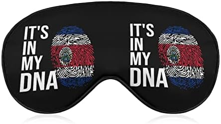 Тоа е во мојата ДНК Костарика знаме печати маска за очи за очи, блокирање на лесна маска со прилагодлива лента за работа за смена за спиење