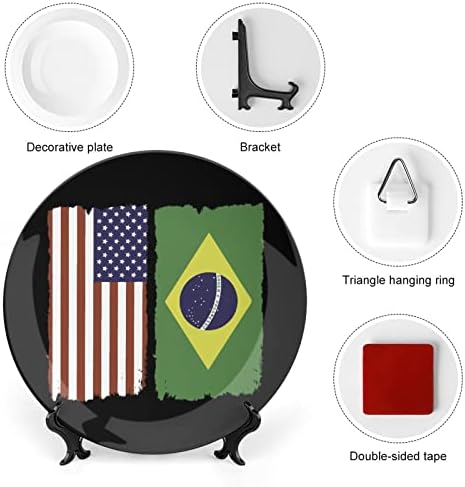 Американска Бразилскакерамичка Декоративна Плоча Со Сопствена Коска Кина Домашна Чинија За Домашна Дневна Соба Кујна