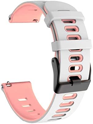 Bkuane Smart Watch Strap за Garmin Venu 2 Plus Band Band Venu/Venu2 Forerunner 245 645 Watchband нараквица Силикон 20 22мм појас