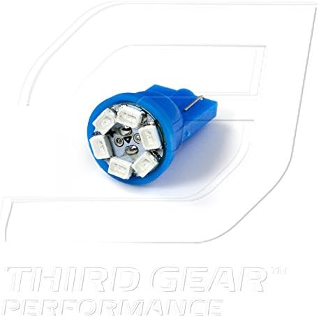TGP T10 Blue 6 LED SMD регистарска табличка клин-светилки пар 2004-2013 компатибилен со Chevrolet Equinox