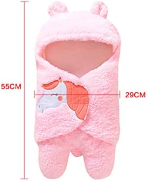 Canight мека зимска новороденче, завиткувајќи розови обвивки кои примаат вреќи предмети Прекрасни новородени ќебиња Swaddle: Девојки