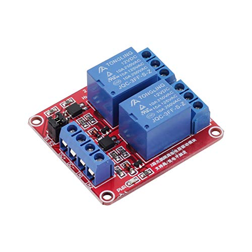 Zyamy 2 Channel 12V Module Red Board Module со изолација на OptoCoupler поддржува активирање на високо и ниско ниво за контрола