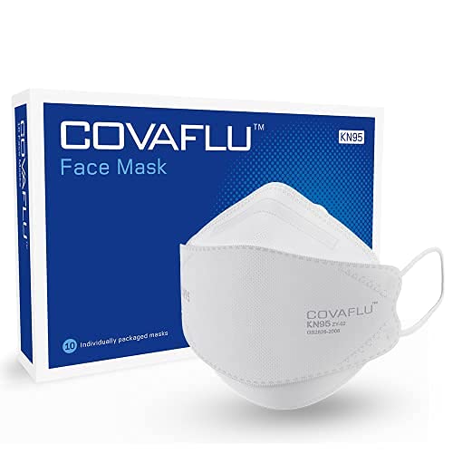 Covaflu KN95 пакет за маска за лице од 10 чаши во облик на KN95 маски за лице удобно вклопување