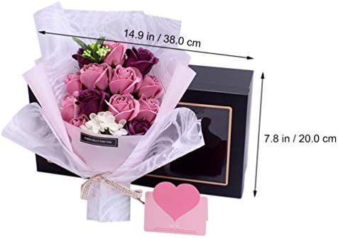 Нуобести Девојка Подароци Романтични Подароци Миризливи Рози Цветен Букет Сапун За Капење Цветен Сапун Во Кутија За Подароци За Годишнина Роденден