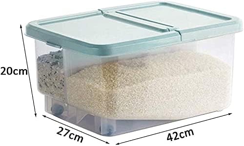 КОНТЕЈНЕР За Складирање Кутија За ориз Пластична Одделена Кофа За Ориз Кутија За Складирање Ориз Кујна Запечатена Кутија За Складирање