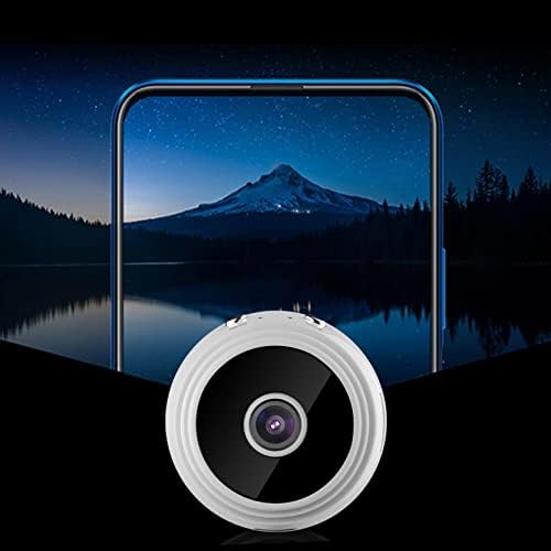 Wenini Мини Камера Безжична Hd 1080p WiFi Врска Безбедност Cam Ноќно Гледање Движење Детектира 6 Мини Инфрацрвени Led Диоди Со