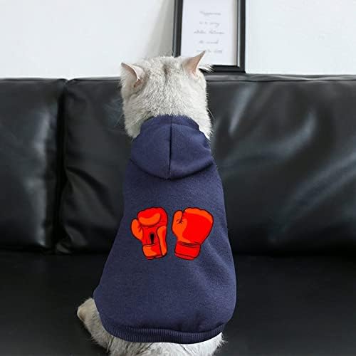 Црвени боксови ракавици едно парче костум за кучиња облека за домашни миленици со додатоци за миленичиња за кученце и мачка xs
