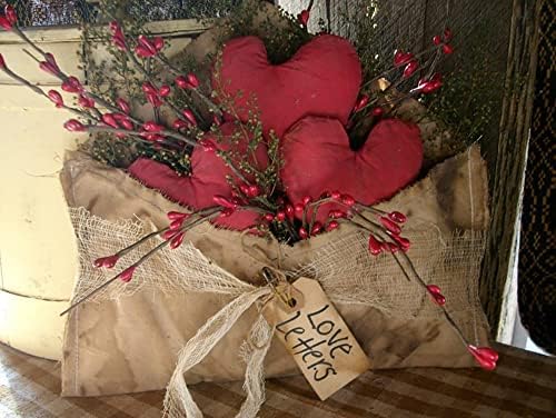 Божиќен декор примитивниот в Valentубезен в Valentубеник, sitterубовно писмо со полица за писмо