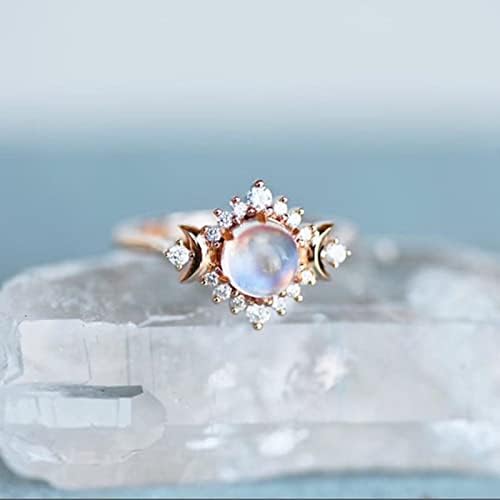Lifeивот на ангажман во прстени прстени Мун Сонцето злато годишнина прстени Посветеност Небесна свадба мода дами подароци