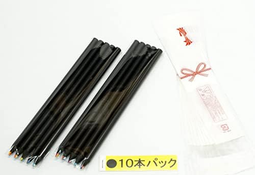 タキザワ Направено во Јапонија BG-A859-10 црни обоени моливи, 7 бои кога се заоструваат, црна тркалезна вратило, 10 пакувања