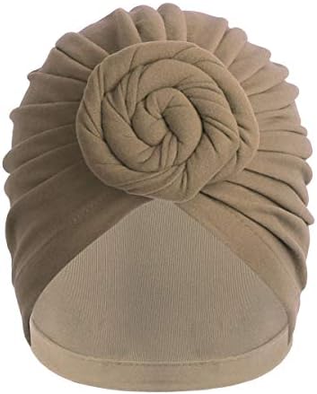 Yizyif Womenенски турбан капа мек памук пред-врзан плетен раб на капакот на капакот на главата на главата на главата на главата,