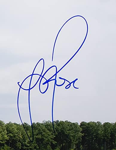 Justinастин Роуз потпиша врамена 11x14 голф фотографија JSA MM34498
