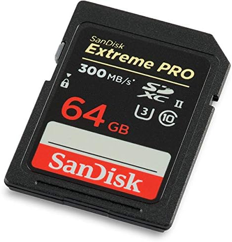 Sandisk 64GB SDXC Sd Екстремни Про Мемориска Картичка UHS-II Работи Со Fujifilm X-T3, X-T2, X-T1 Огледало Камера 300MB / s 4K V30 Плус 1 Сѐ,