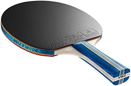Двоен риба табела Тенис Нето и Постави сет - сет за пинг -понг лопатка, ITTF одобрена гума од 7 -тини сечила 2 плеер пинг понг