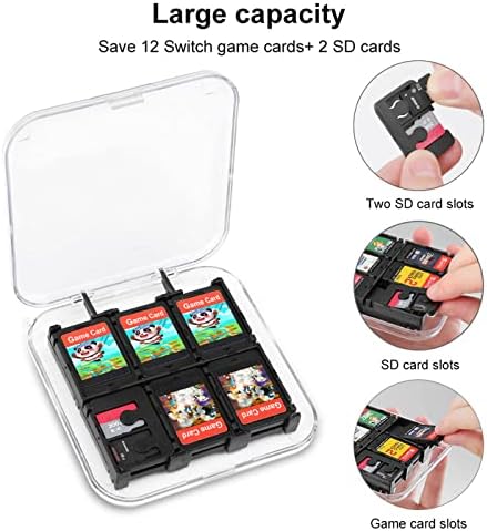 Lineman US Red Line Game Game Case Case Case Procproof Game Card Storage Stoption Slots 6 Slots Storage Protective Box компатибилно