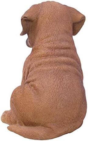 Пацифик подарок за подароци PT реален изглед статуа кафеава боксер кутре куче дома декоративна смола фигура